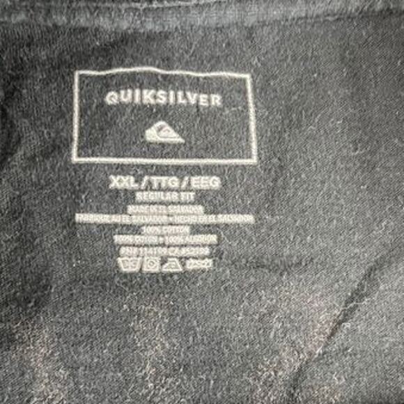 Men’s Quiksilver 2XL Black Graphic T-Shirt – Good Condition - Picture 3 of 10